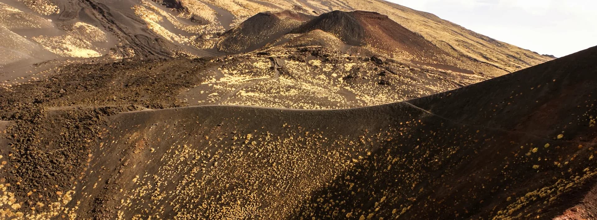 Craters of the Etna volcano in Sicily 