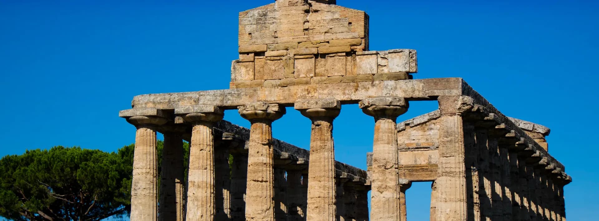 the ancient ruins of Paestum