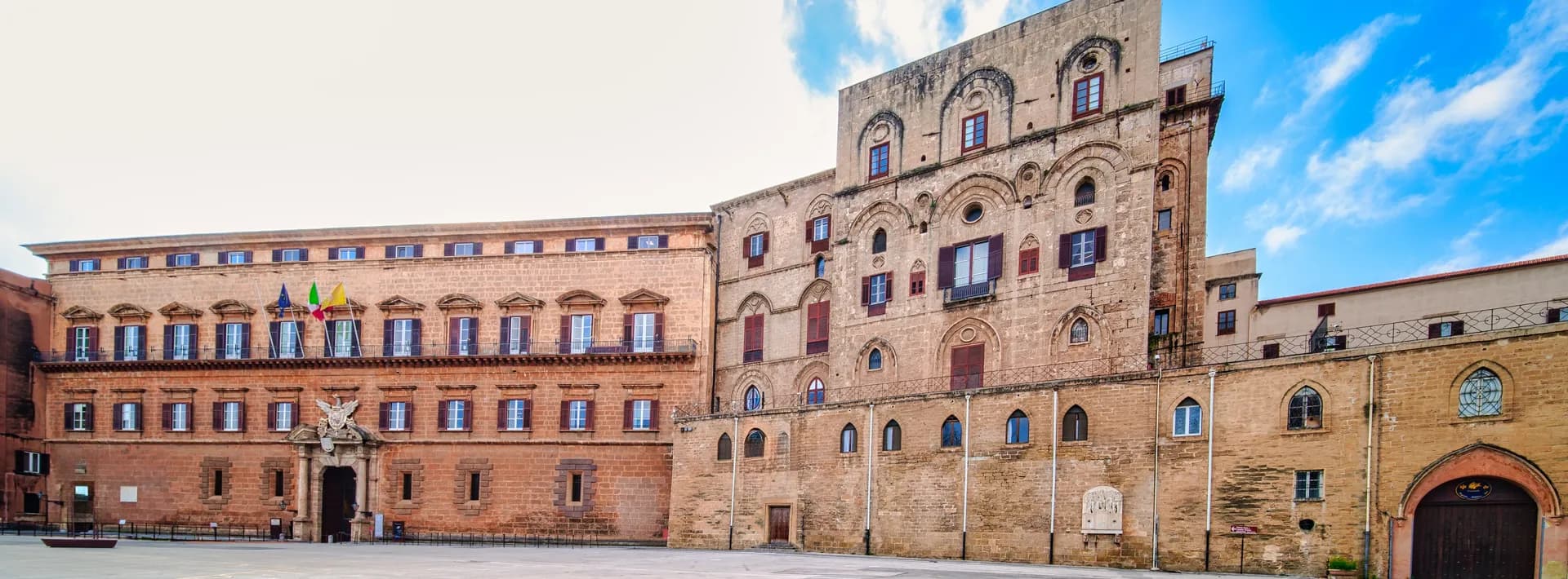 the Palazzo dei Normanni also known as the Royal Palace in Palermo, Italy