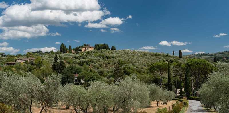 Landscape view of famed Tuscan countryside