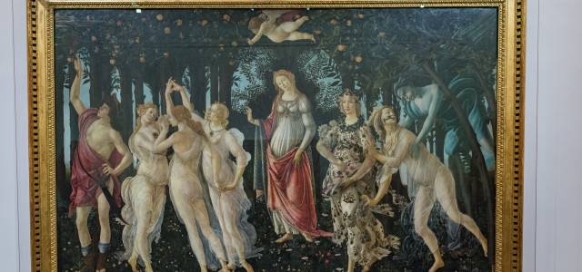 Botticelli's painting 'Spring' at Florence's Uffizi Gallery 