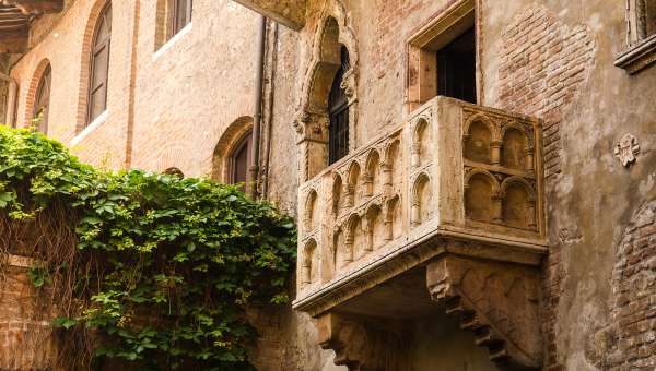 Official Capulet balcony on building in Verona, called 'Juliet balcony'