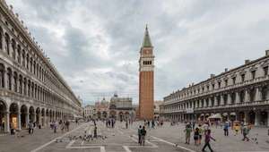 Long view of the Piazza San Marco in Venice